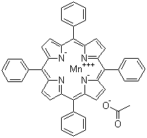 间四苯基卟吩乙酸锰(III)分子结构 (CAS 58356-65-3)