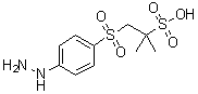 1-[(4-肼基苯基)磺酰基]-2-甲基-2-丙烷磺酸分子结构 (CAS 58370-36-8)