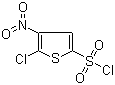 2-Chloro-3-nitrothiophene-5-sulphonyl chloride molecular structure (CAS 58457-24-2)