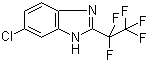 结构式 CAS# 58457-67-3, 6-氯-2-(全氟乙基)苯并咪唑