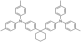 结构式 CAS# 58473-78-2, 4,4'-环己基二[N,N-二(4-甲基苯基)苯胺]