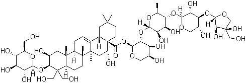 桔梗皂苷 D分子结构 (CAS 58479-68-8)