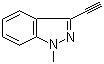 3-乙炔基-1-甲基吲唑分子结构 (CAS 58536-59-7)