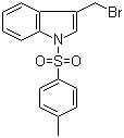 3-(Bromomethyl)-1-[(4-methylphenyl)sulfonyl]-1H-indole molecular structure (CAS 58550-81-5)