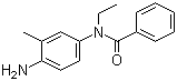 N-(4-氨基-3-甲基苯基)-N-乙基苯甲酰胺分子结构 (CAS 5856-00-8)
