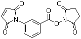 结构式 CAS# 58626-38-3, 3-马来酰亚胺基苯甲酸琥珀酰亚胺酯