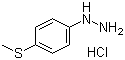 结构式 CAS# 58626-97-4, 4-甲硫基苯肼盐酸盐
