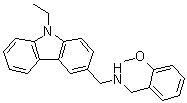 9-Ethyl-N-[(2-methoxyphenyl)methyl]-9H-carbazole-3-methanamine molecular structure (CAS 586395-74-6)