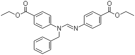 N,N'-双(4-乙氧甲酰基苯基)-N-苄基甲脒分子结构 (CAS 586400-06-8)