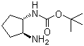 N-[(1S,2S)-2-Aminocyclopentyl]carbamic acid tert-butyl ester molecular structure (CAS 586961-34-4)