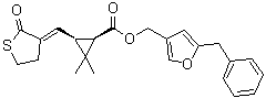 噻嗯菊酯分子结构 (CAS 58769-20-3)