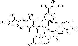 Trillenoside A molecular structure (CAS 58809-09-9)