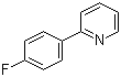 结构式 CAS# 58861-53-3, 2-(4-氟苯基)吡啶
