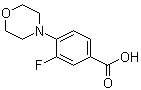 结构式 CAS# 588708-72-9, 3-氟-4-(4-吗啉基)苯甲酸