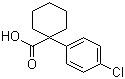 结构式 CAS# 58880-37-8, 1-(4-氯苯)-1-环己烷羧酸