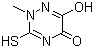 Tetrahydro-2-methyl-3-thioxo-1,2,4-triazine-5,6-dione molecular structure (CAS 58909-39-0)