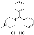 Cyclizine dihydrochloride molecular structure (CAS 5897-18-7)