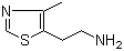 structure of CAS# 58981-35-4, 2-(4-Methylthiazol-5-yl)ethylamine;2-(4-Methyl-1,3-thiazol-5-yl)ethanamine