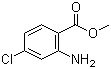 2-氨基-4-氯苯甲酸甲酯分子结构 (CAS 5900-58-3)
