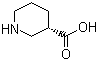 (S)-3-哌啶甲酸分子结构 (CAS 59045-82-8)