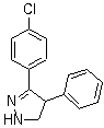 3-(4-Chlorophenyl)-4-phenyl-4,5-dihydro-1H-pyrazole molecular structure (CAS 59074-26-9)