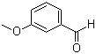 structure of CAS# 591-31-1, 3-Methoxybenzaldehyde;m-Anisaldehyde