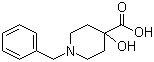 1-Benzyl-4-hydroxy-4-piperidinecarboxylic acid molecular structure (CAS 59119-18-5)