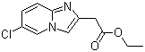 structure of CAS# 59128-02-8, 6-Chloroimidazo[1,2-a]pyridine-2-acetic acid ethyl ester