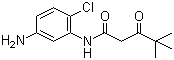 N-(5-氨基-2-氯苯基)-4,4-二甲基-3-氧代戊酰胺分子结构 (CAS 59191-99-0)