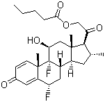 Diflucortolone valerate molecular structure (CAS 59198-70-8)