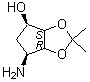 (3aS,4R,6S,6aR)-6-Aminotetrahydro-2,2-dimethyl-4H-cyclopenta-1,3-dioxol-4-ol molecular structure (CAS 592533-90-9)