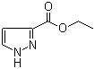 structure of CAS# 5932-27-4, Ethyl pyrazole-3-carboxylate;3-(Ethoxycarbonyl)pyrazole; 3-Carbethoxypyrazole; Ethyl 1H-pyrazole-3-carboxylate