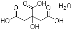 Citric acid monohydrate molecular structure (CAS 5949-29-1)