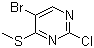 5-溴-2-氯-4-(甲硫基)嘧啶分子结构 (CAS 59549-51-8)