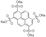 structure of CAS# 59572-10-0, Tetrasodium 1,3,6,8-pyrenetetrasulfonate;1,3,6,8-Pyrenetetrasulfonic acid tetrasodium salt; Trasar 23299