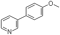 结构式 CAS# 5958-02-1, 3-(4-甲氧基苯基)吡啶