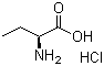 structure of CAS# 5959-29-5, L-2-Aminobutyric acid hydrochloride;(S)-2-Aminobutyric acid hydrochloride