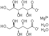 结构式 CAS# 59625-89-7, D-葡萄糖酸镁二水合物