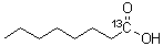 1-<sup>13</sup>C-Octanoic acid molecular structure (CAS 59669-16-8)