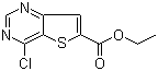 4-Chlorothieno[3,2-d]pyrimidine-6-carboxylic acid ethyl ester molecular structure (CAS 596794-87-5)