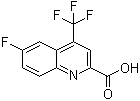 结构式 CAS# 596845-42-0, 6-氟-4-(三氟甲基)-2-喹啉羧酸