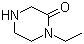 1-乙基哌嗪-2-酮分子结构 (CAS 59702-08-8)