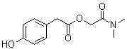 4-Hydroxybenzeneacetic acid 2-(dimethylamino)-2-oxoethyl ester molecular structure (CAS 59721-16-3)