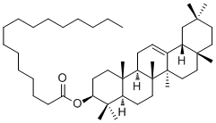 软脂酸-beta-香树精酯分子结构 (CAS 5973-06-8)