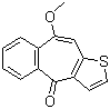 structure of CAS# 59743-84-9, Benzo[b]thiophen-10-methoxycycloheptanone;10-Methoxy-4H-benzo[4,5]cycloheta[1,2-b]thiophen-4-one
