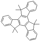 structure of CAS# 597554-76-2, 5,5,10,10,15,15-Hexamethyl-10,15-dihydro-5H-diindeno[1,2-a:1',2'-c]fluorene;10,15-Dihydro-5,5,10,10,15,15-hexamethyl-5H-tribenzo[a,f,k]trindene