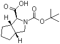 结构式 CAS# 597569-42-1, (1S,3aR,6aS)-六氢环戊并[c]吡咯-1,2(1H)-二甲酸 2-叔丁酯