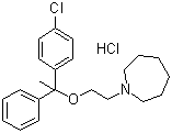 structure of CAS# 59767-13-4, Setastine hydrochloride;EGIS 2062; EGYT 2062; Loderix