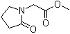 structure of CAS# 59776-88-4, 2-Ketopyrrolidine-1-acetic acid methyl ester;Methyl 2-oxo-1-pyrrolidineacetate; Methyl 2-pyrrolidinon-1-ylacetate; Methyl 2-pyrrolidone-1-acetate