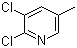 structure of CAS# 59782-90-0, 2,3-Dichloro-5-methylpyridine